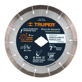 Disco e iamante 7'' x 1.6mm para porcelanato truper